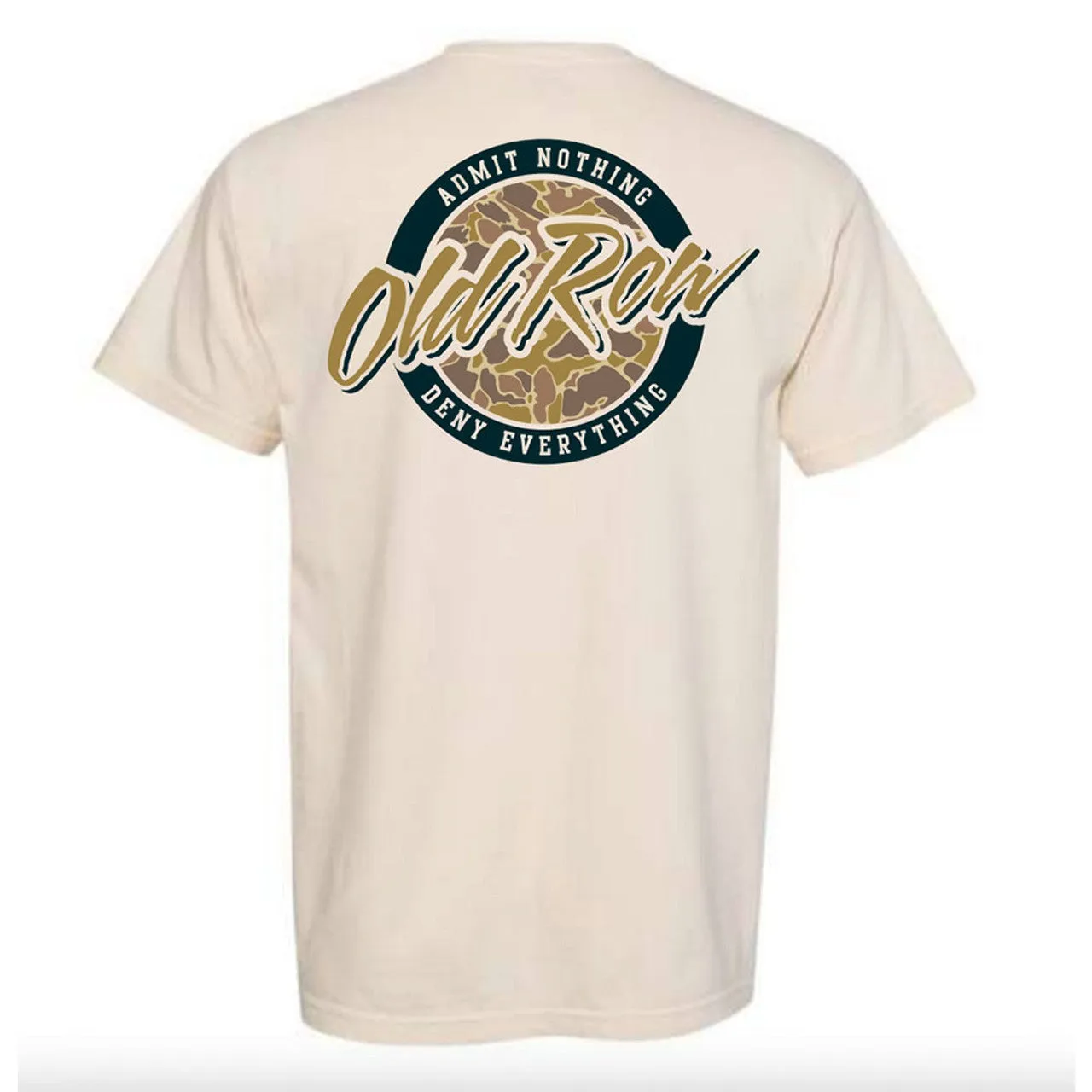 Old row 80s camo ivory tee