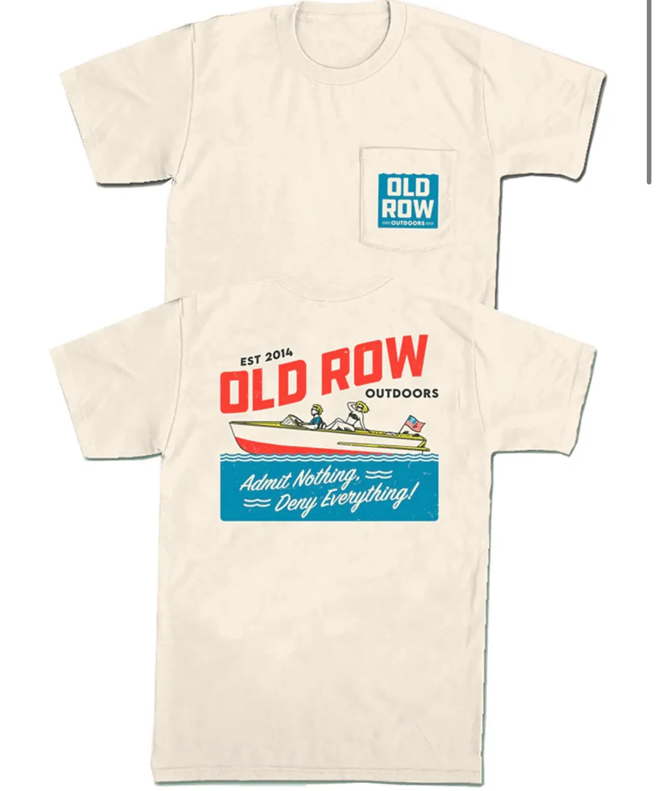 Old Row Outdoors Vintage Boat Pocket Tee
