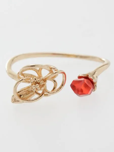Openwork Flower Ring