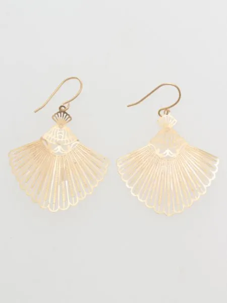 Openwork Peacock Earrings