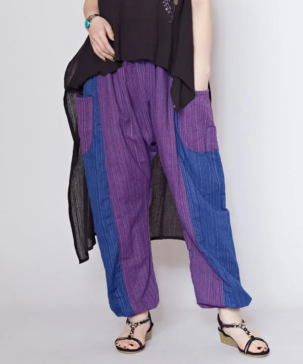 Patchwork Harem Pants
