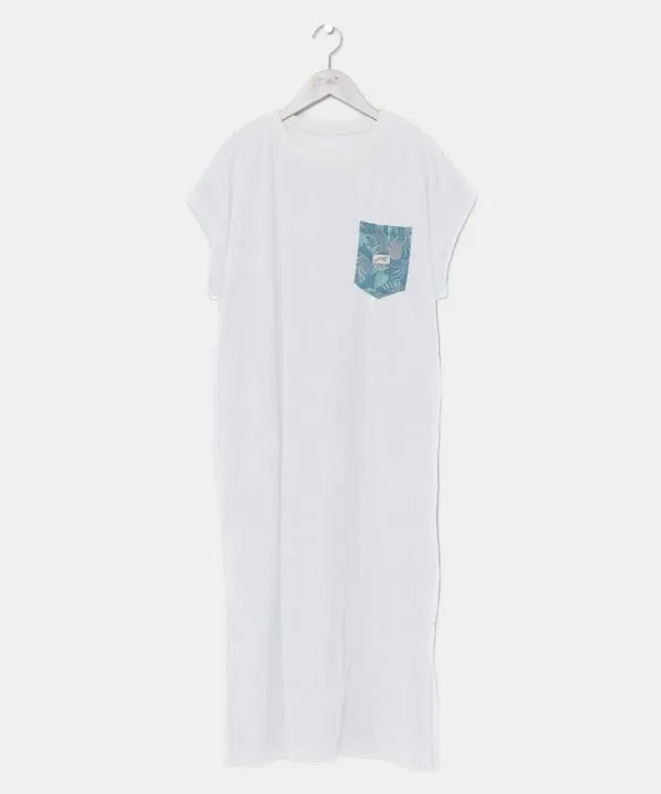 Pile Fabric French Sleeve Dress