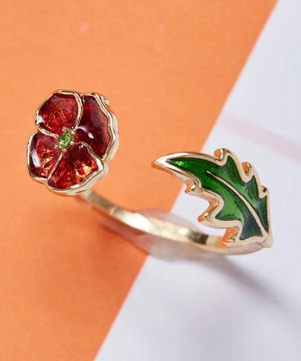 Poppy Blooming Ring