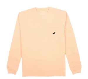 Properly tied Parker Pocket Tee LS Melon