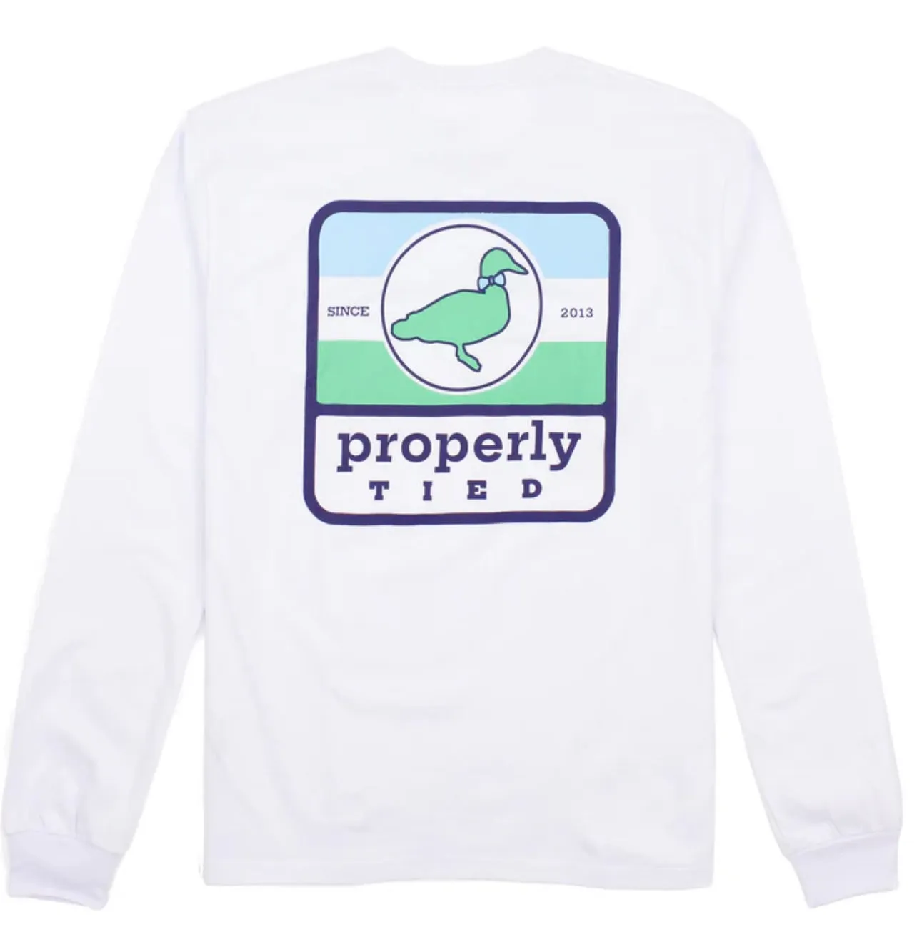 Properly tied Sign Logo LS White