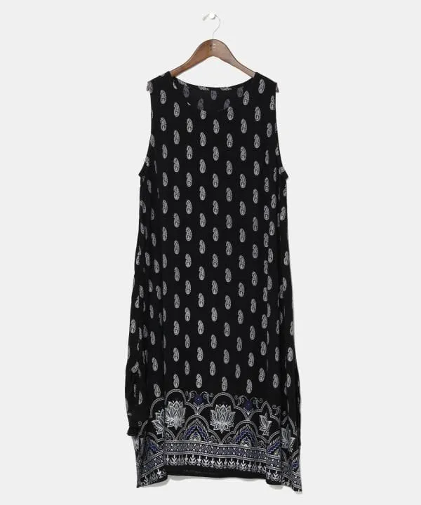 Rayon Crepe Sleeveless Dress