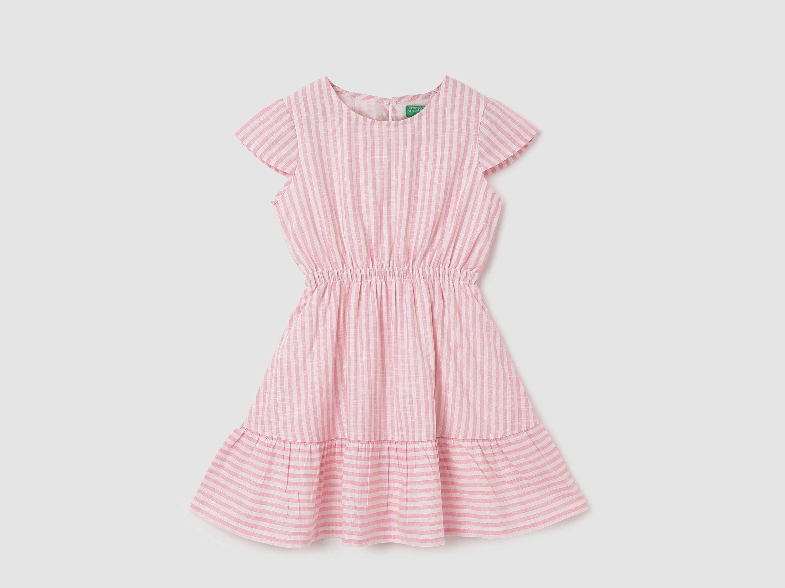 Regular Fit Round Neck Striped Dresses