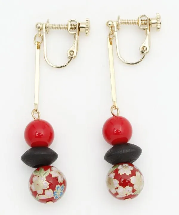 Retro Modern Clip Earrings