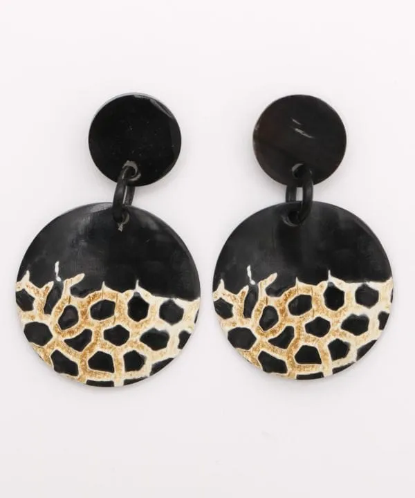 Round Horn Earrings