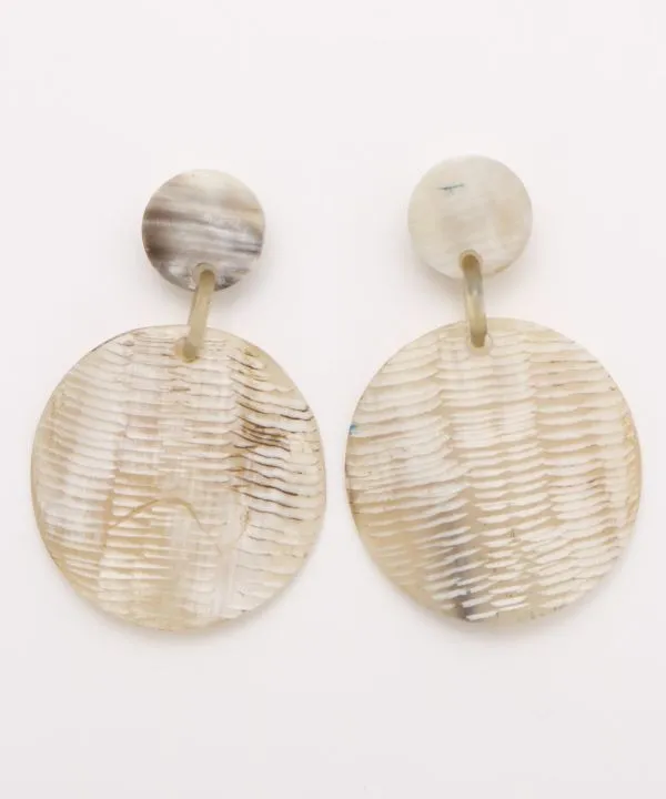 Round Horn Earrings