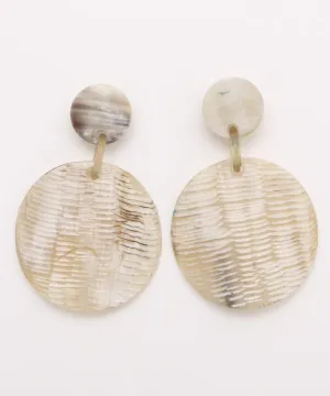 Round Horn Earrings