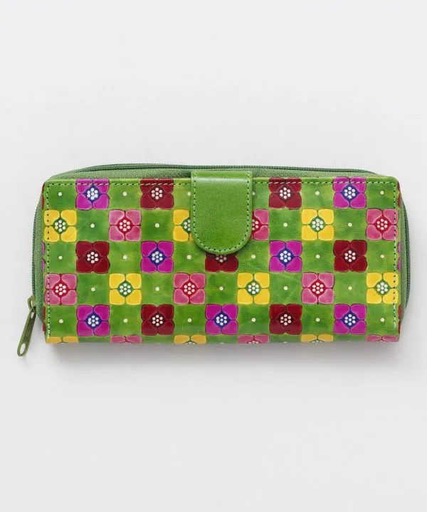 SANTINI Leather Long Wallet