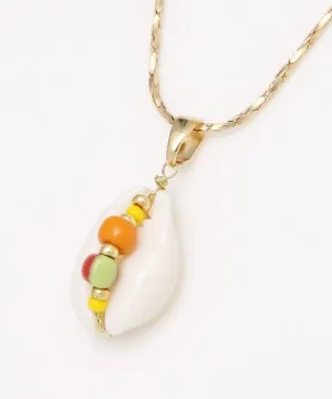 Shell x Beads Pendant Necklace