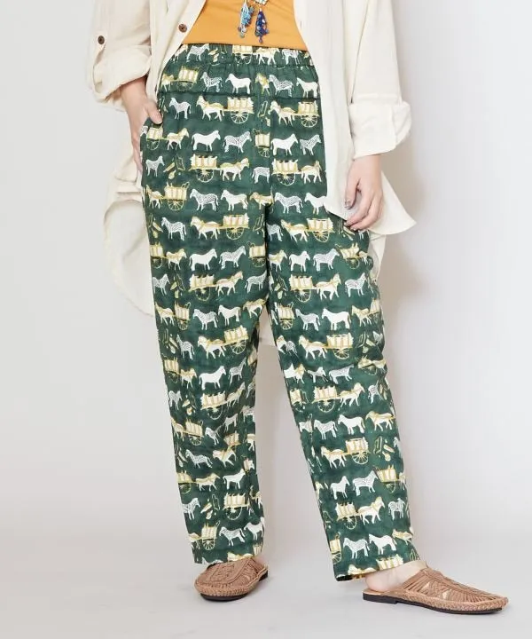 Silk Road Block Print Pants
