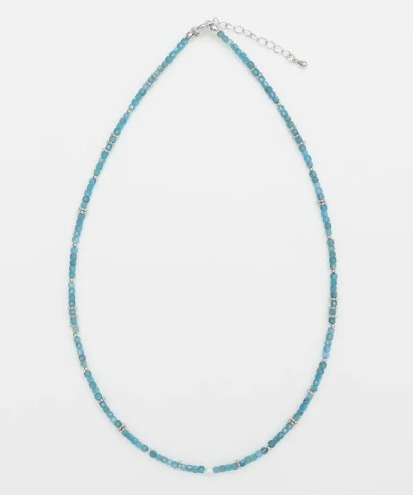 Square Shape Apatite Beads Necklace