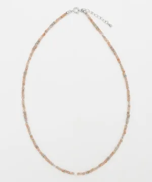 Square Shape Sunstone Beads Necklace
