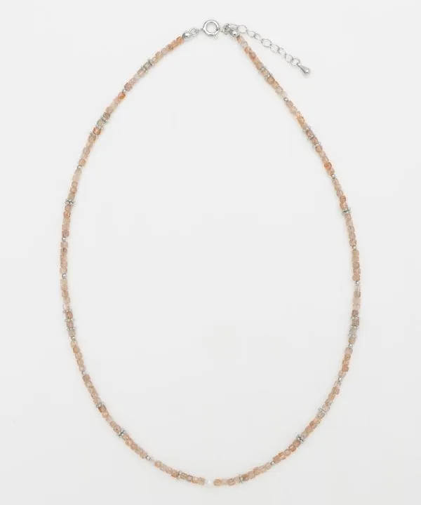 Square Shape Sunstone Beads Necklace