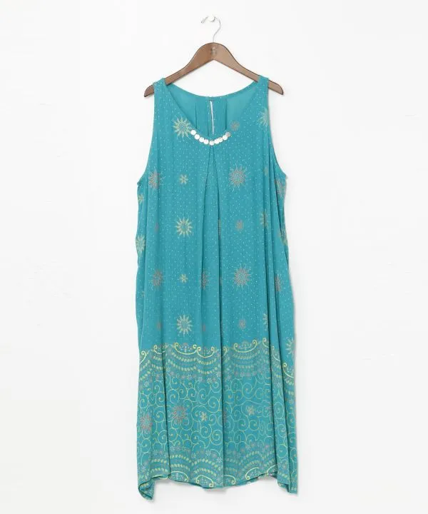 Stained Glass Pattern Sleeveless Dress