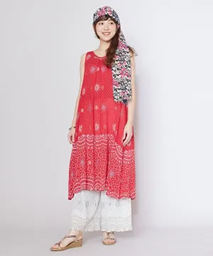 Stained Glass Pattern Sleeveless Dress