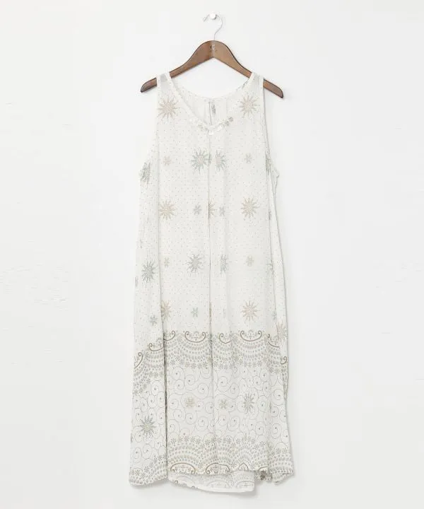 Stained Glass Pattern Sleeveless Dress