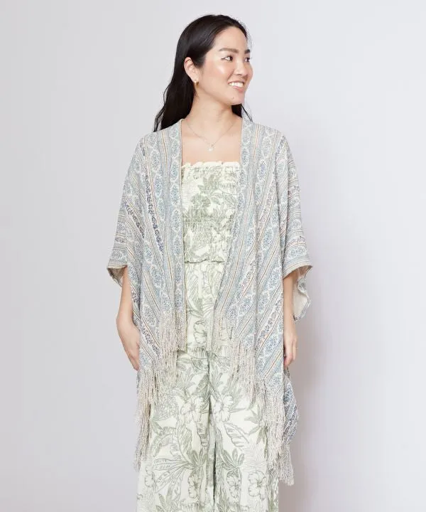 SURF??Palms Cotton Rayon Cardigan