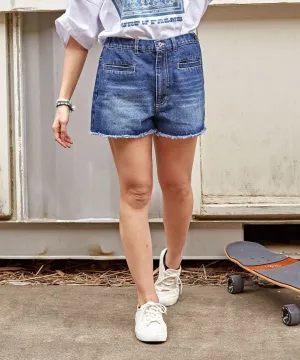SURF??Palms Denim Shorts