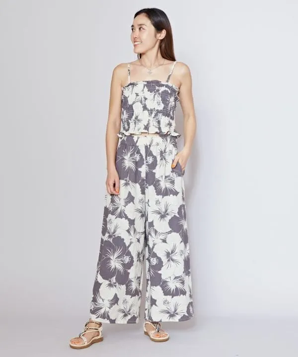 SURF??Palms Retro Floral Camisole Top and Pants Set