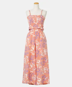 SURF??Palms Retro Floral Camisole Top and Pants Set
