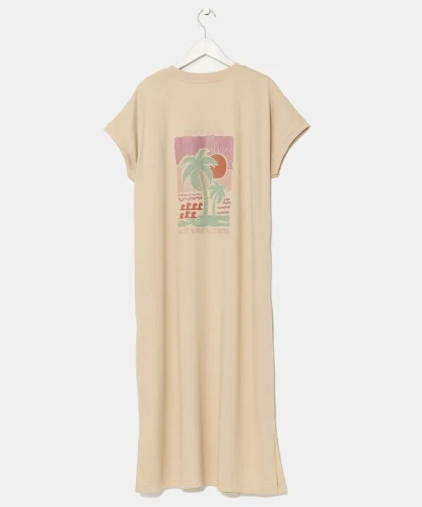 SURF??Palms Retro Like Graphic T-Shirt Dress
