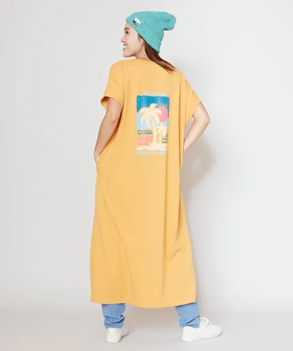 SURF??Palms Retro Like Graphic T-Shirt Dress
