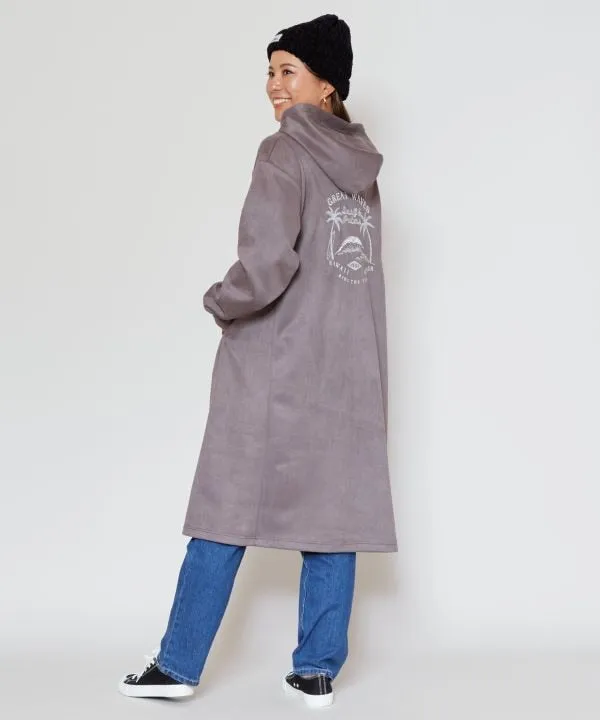 SURF??Palms Soft Suede Hoodie Dress