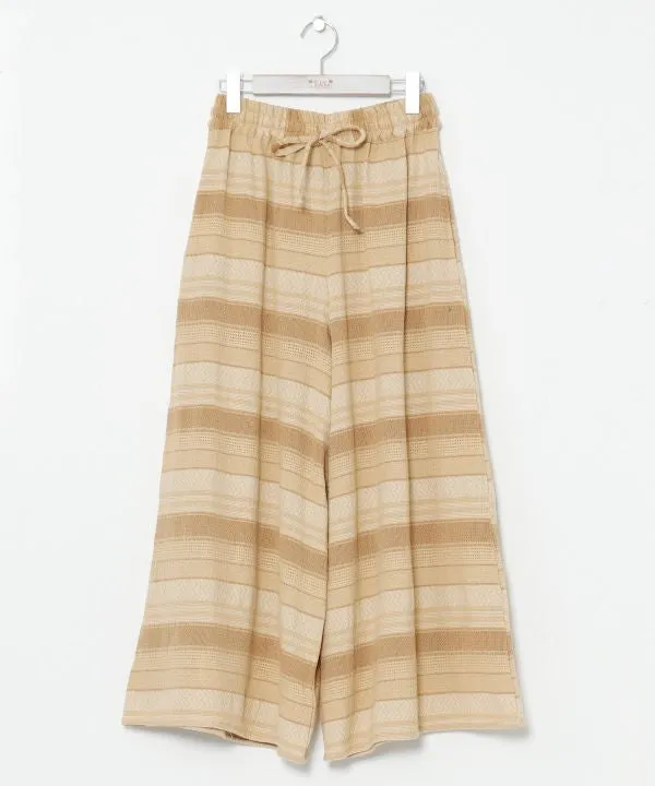 SURF??Palms Striped Wide Leg Pants