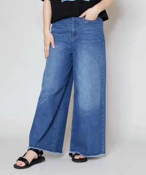 SURF??Palms Washed Denim Flare Pants