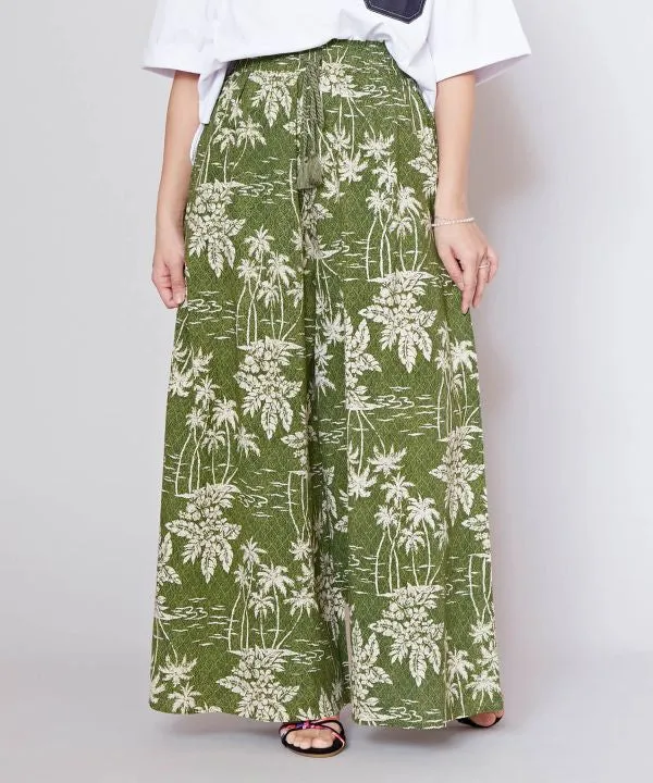 Tapa x Palm Tree Wide Leg Pants