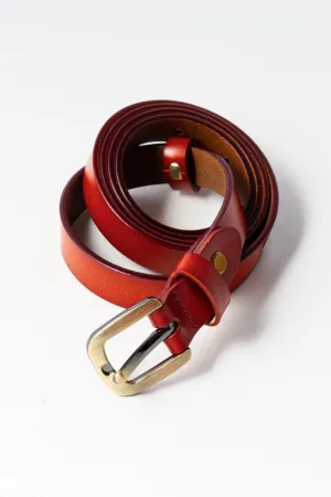 Thin Leather Belt
