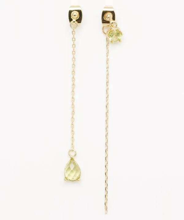UBUISHI - Asymmetric Birthstone Earrings