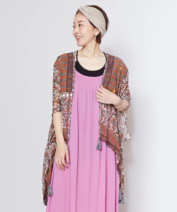 UV Protection Bohemian Kimono Cardigan