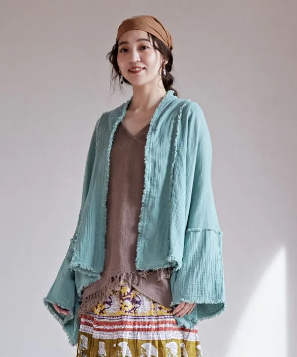 UV Protection Double Gauze Kimono