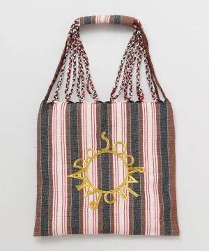 Woven Striped Handbag