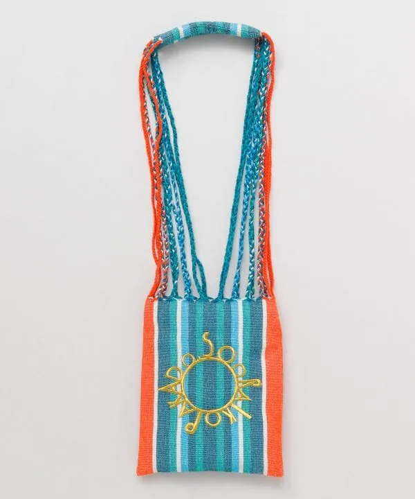 Woven Striped Shoulder Bag